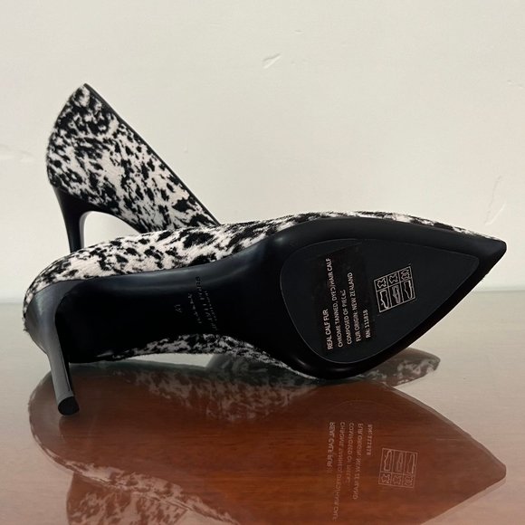 NIB Michael Kors Collection Gretel Speckled Pony Print Calf Hair Pump - Picture 13 of 16